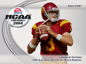 NCAA Football 2004 screen shot title